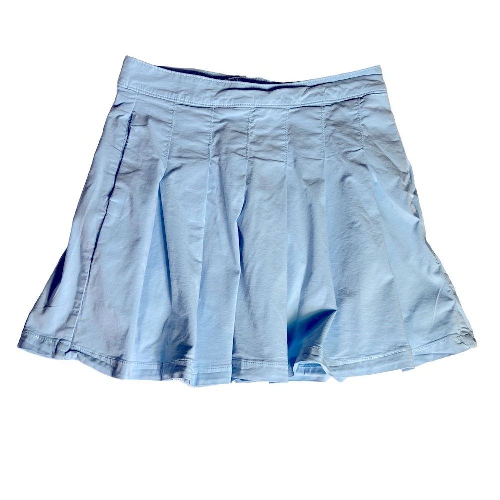 American Eagle Super High Rise Light Blue Pleated Skirt Size 4